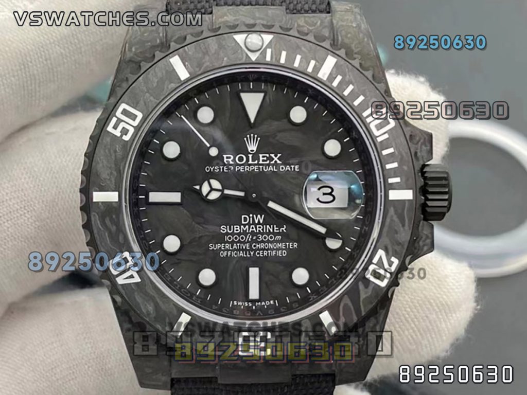 VS厂劳力士DIW碳纤维黑款复刻腕表-VS手表