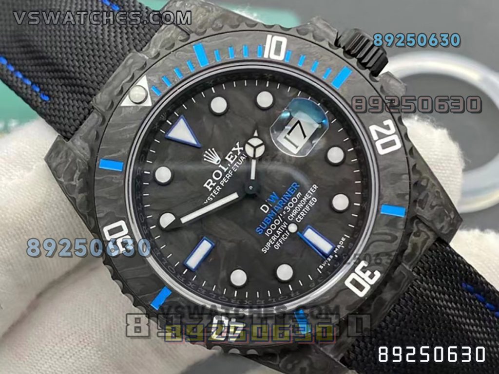 VS厂劳力士DIW碳纤维蓝款复刻腕表-VS手表