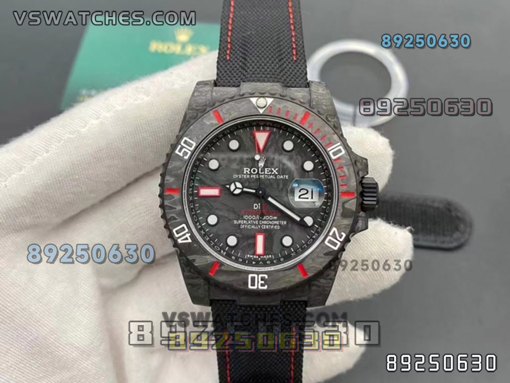 VS厂劳力士DIW碳纤维红款复刻腕表-VS手表