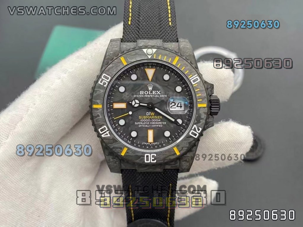 VS厂劳力士DIW碳纤维黄款复刻腕表-VS手表