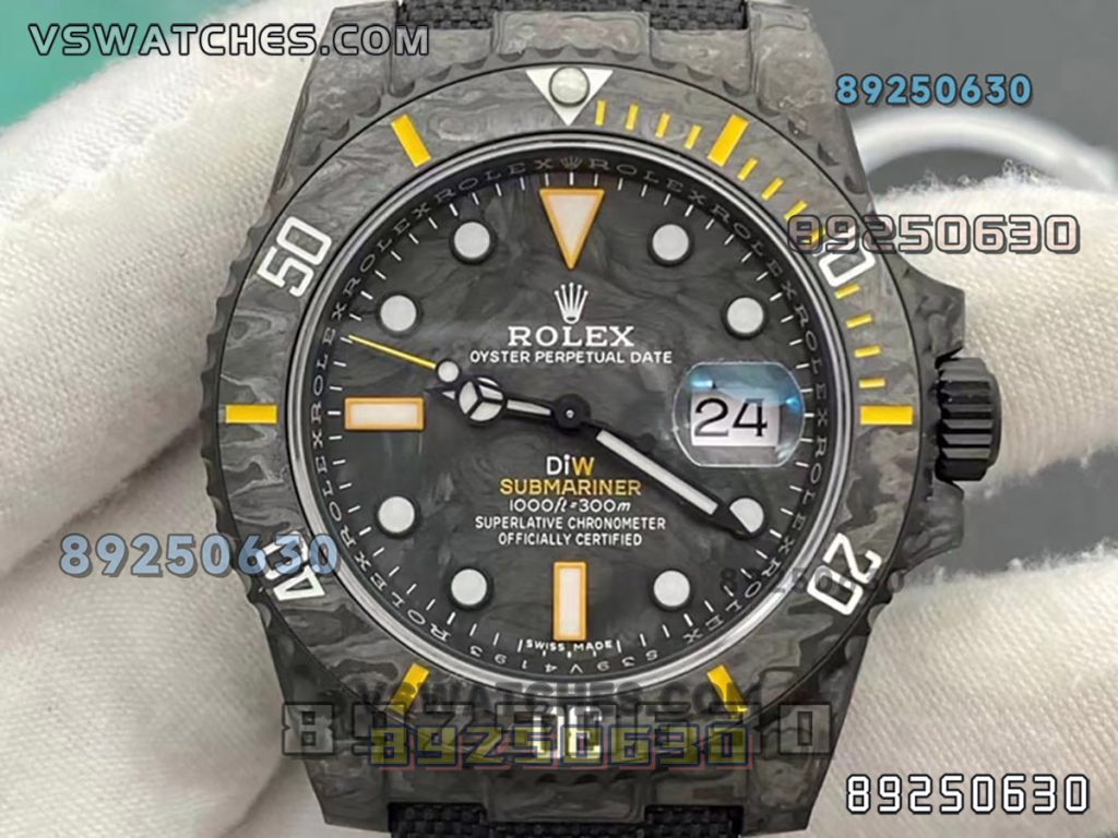 VS厂劳力士DIW碳纤维黄款复刻腕表-VS手表