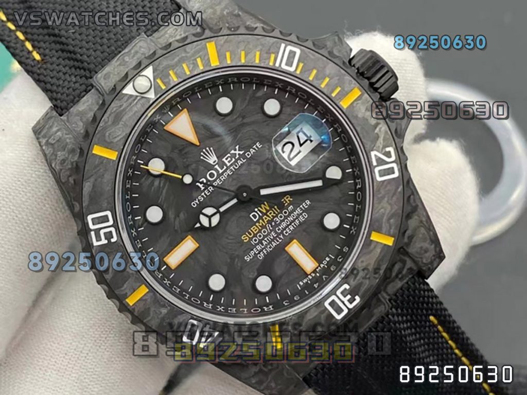 VS厂劳力士DIW碳纤维黄款复刻腕表-VS手表