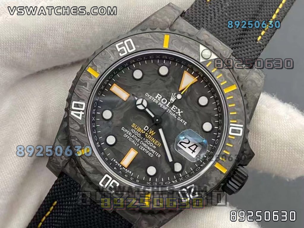 VS厂劳力士DIW碳纤维黄款复刻腕表-VS手表