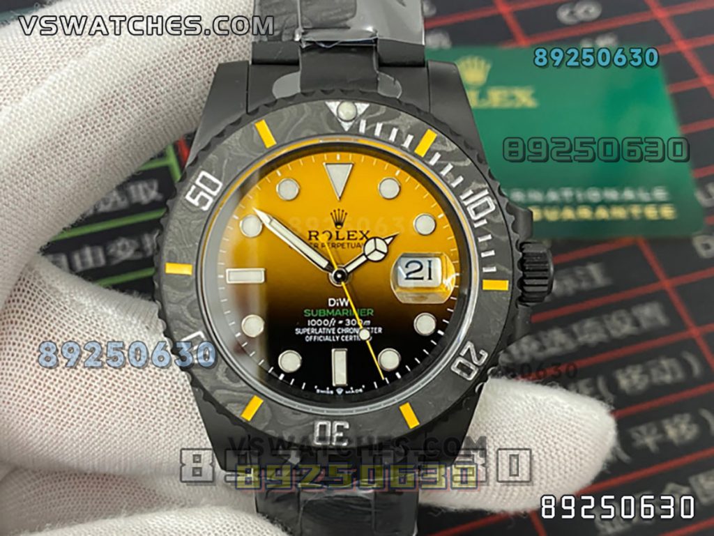 VS厂劳力士DIW款黄色渐变3135复刻腕表-VS手表