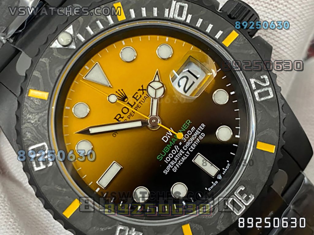 VS厂劳力士DIW款黄色渐变3135复刻腕表-VS手表