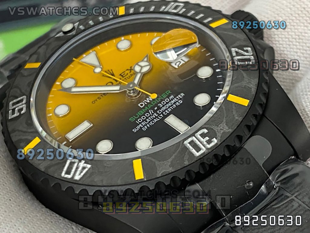 VS厂劳力士DIW款黄色渐变3135复刻腕表-VS手表