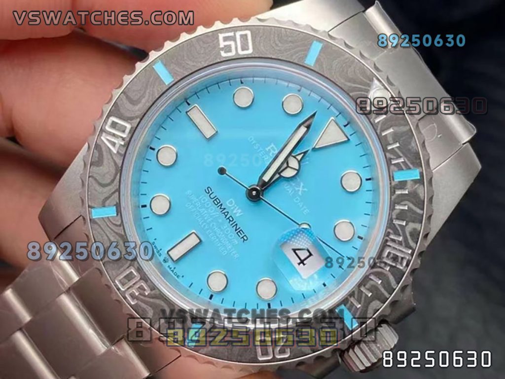 VS厂劳力士DIW款蒂芙尼蓝水鬼复刻腕表-VS手表