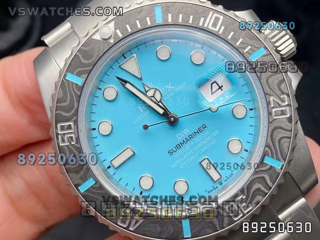 VS厂劳力士DIW款蒂芙尼蓝水鬼复刻腕表-VS手表