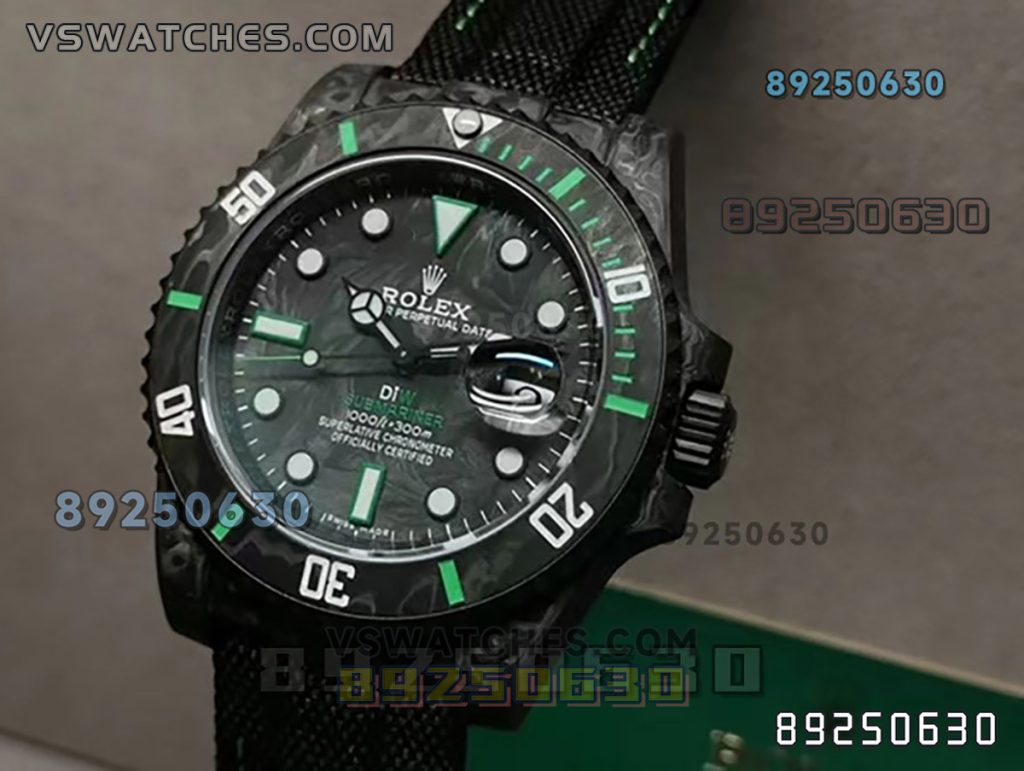 VS厂劳力士DIW碳纤维绿款复刻腕表-VS手表