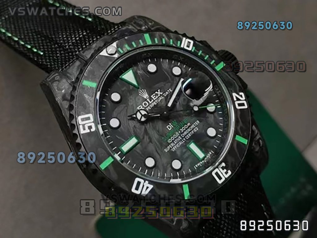 VS厂劳力士DIW碳纤维绿款复刻腕表-VS手表