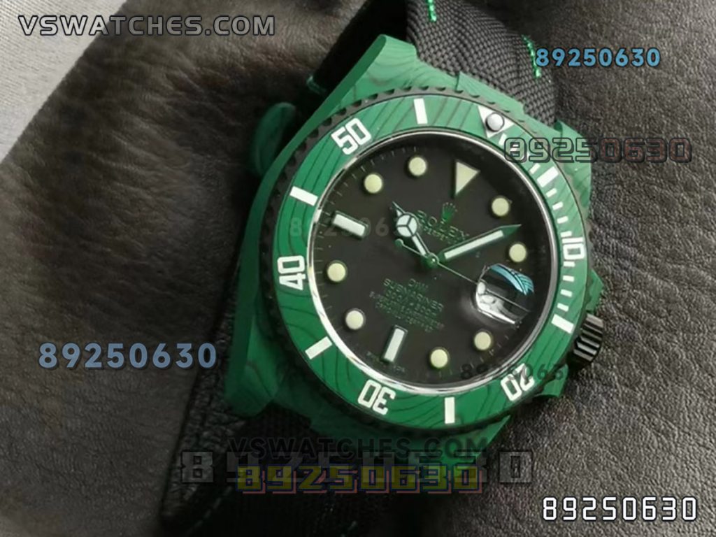 VS厂劳力士DIW款全绿碳纤维款复刻腕表-VS手表