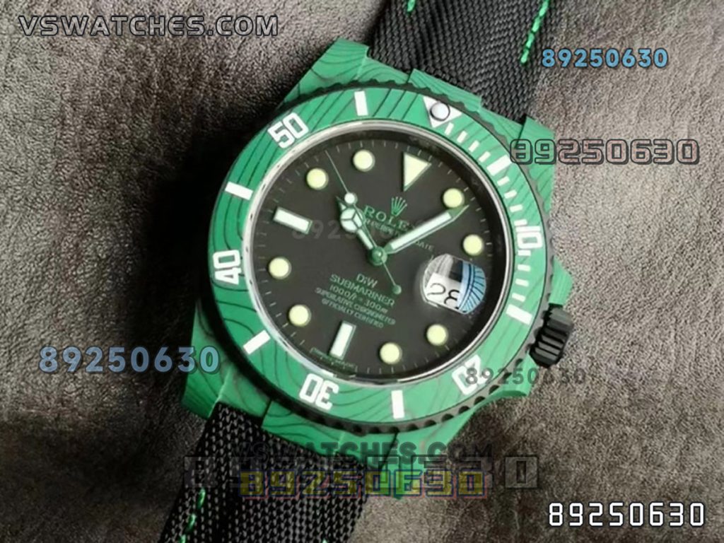 VS厂劳力士DIW款全绿碳纤维款复刻腕表-VS手表