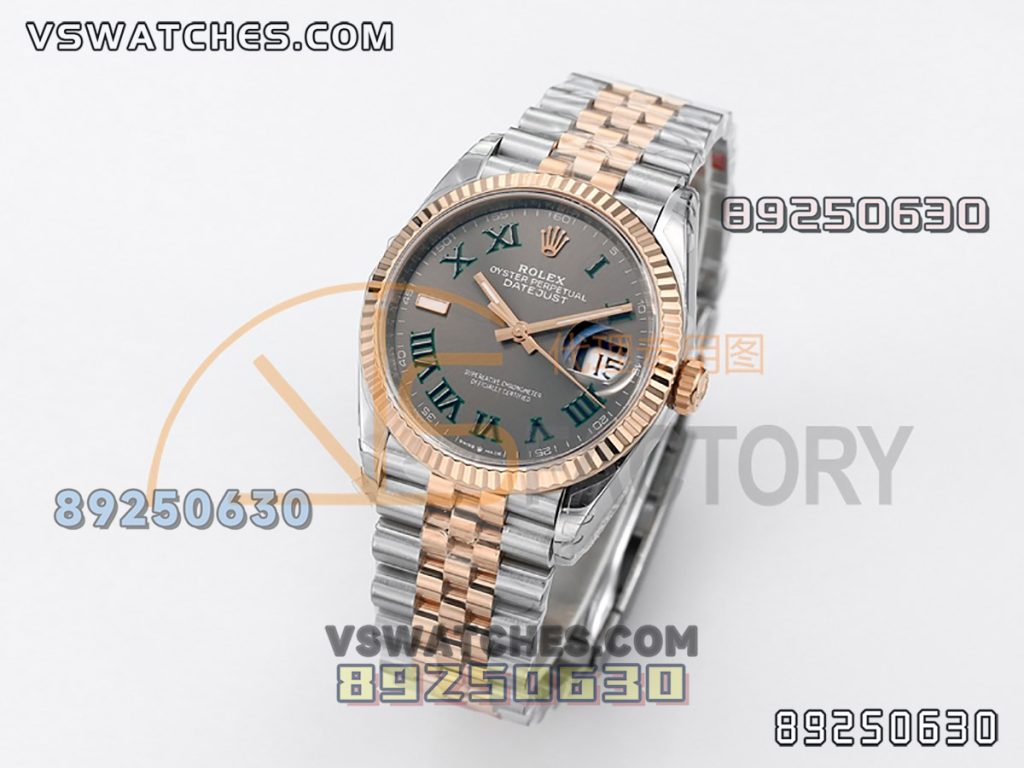 VS厂劳力士36日志型间玫瑰金绿萝126231-0029复刻腕表-VS手表