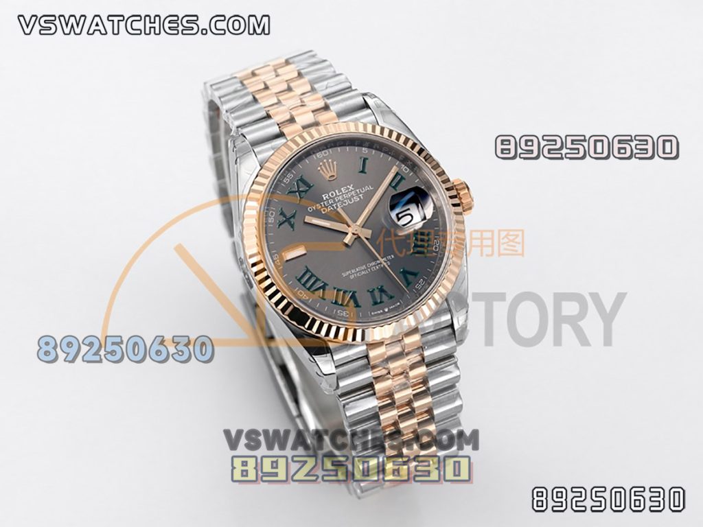 VS厂劳力士36日志型间玫瑰金绿萝126231-0029复刻腕表-VS手表