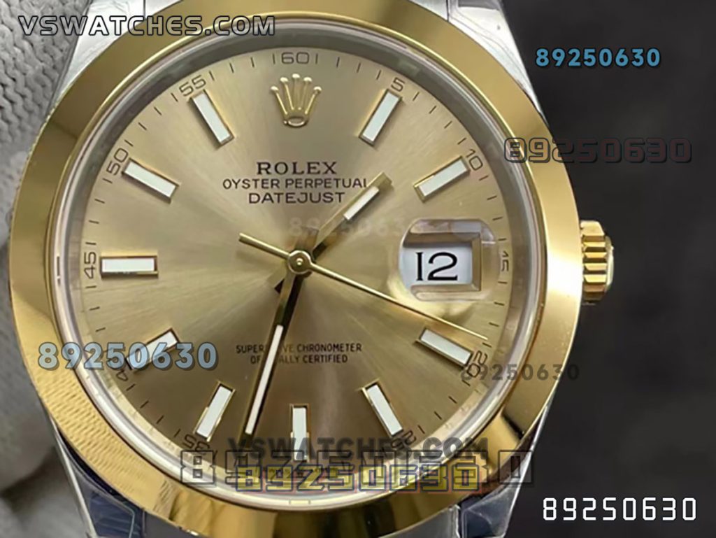 VS厂劳力士41日志间金金圈金盘款126300-0020复刻表-VS手表