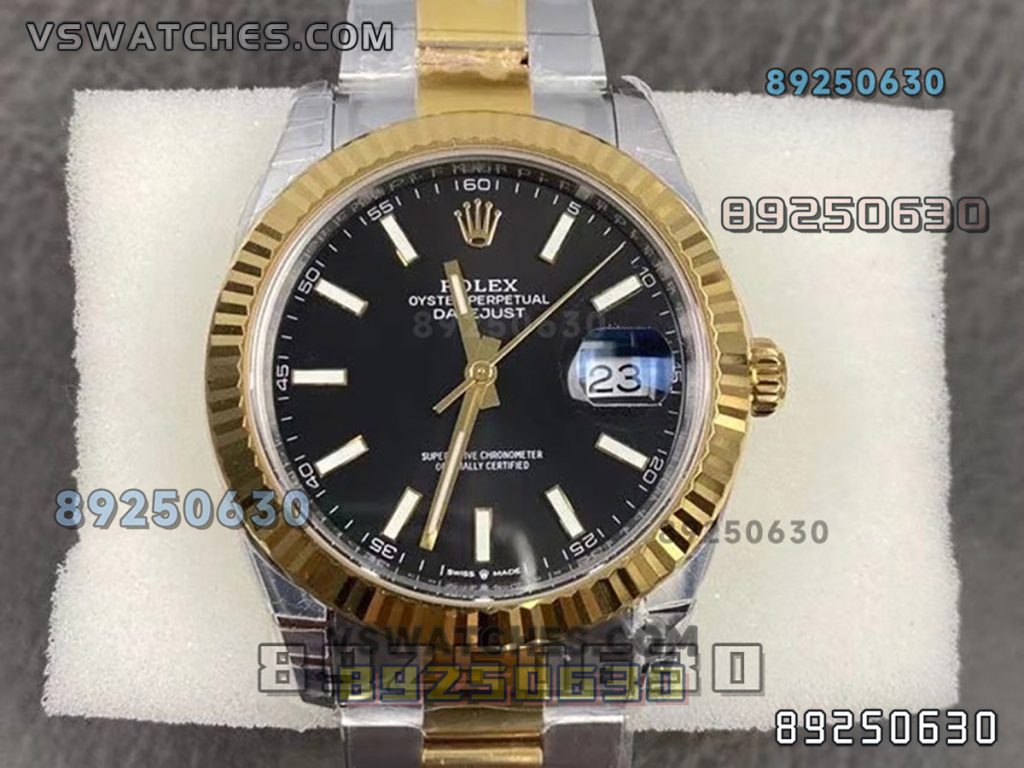 VS厂劳力士41日志型间金黑盘款126333-0009复刻表-VS手表