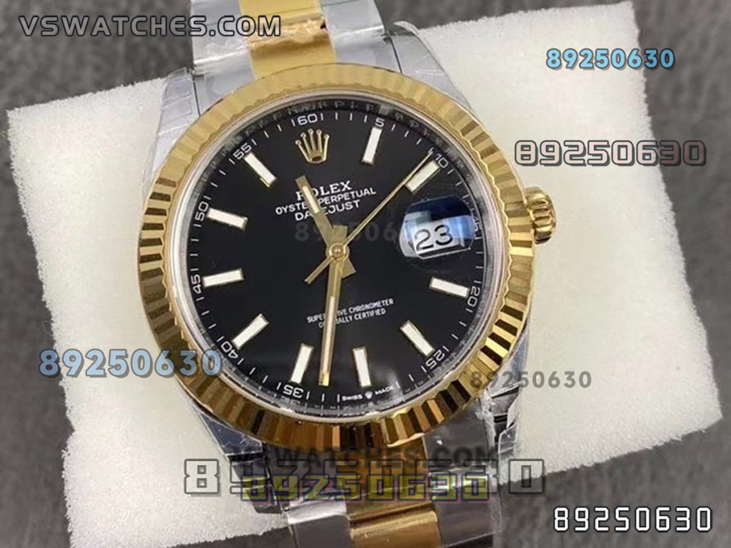 VS厂劳力士41日志型间金黑盘款126333-0009复刻表-VS手表