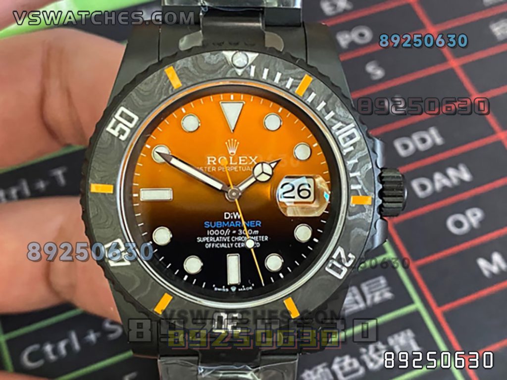 VS厂劳力士DIW款橙色渐变3135复刻腕表-VS手表