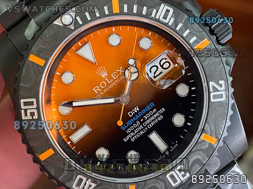 VS厂劳力士DIW款橙色渐变3135复刻腕表-VS手表