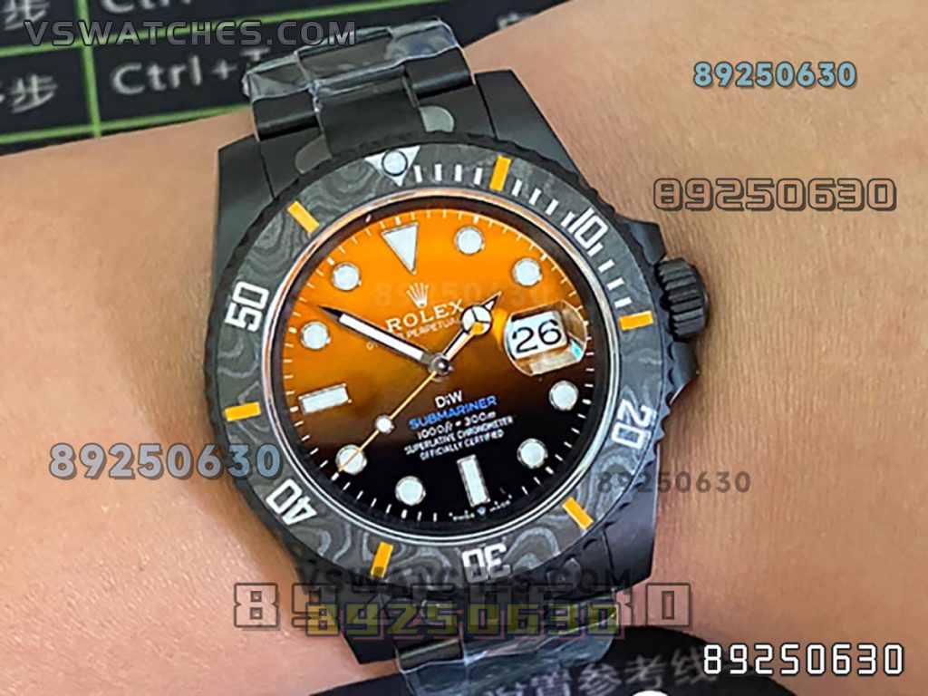 VS厂劳力士DIW款橙色渐变3135复刻腕表-VS手表