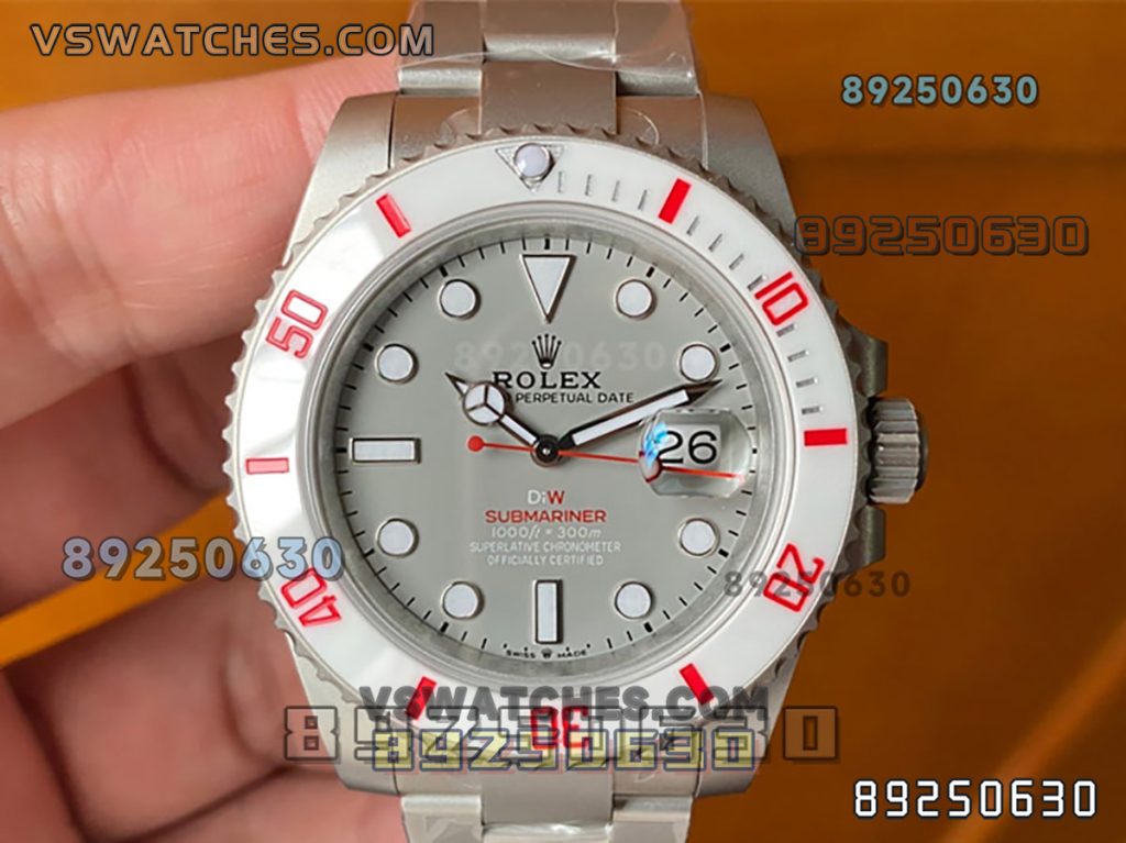 VS厂劳力士DIW款白陶圈灰盘水鬼复刻腕表-VS手表