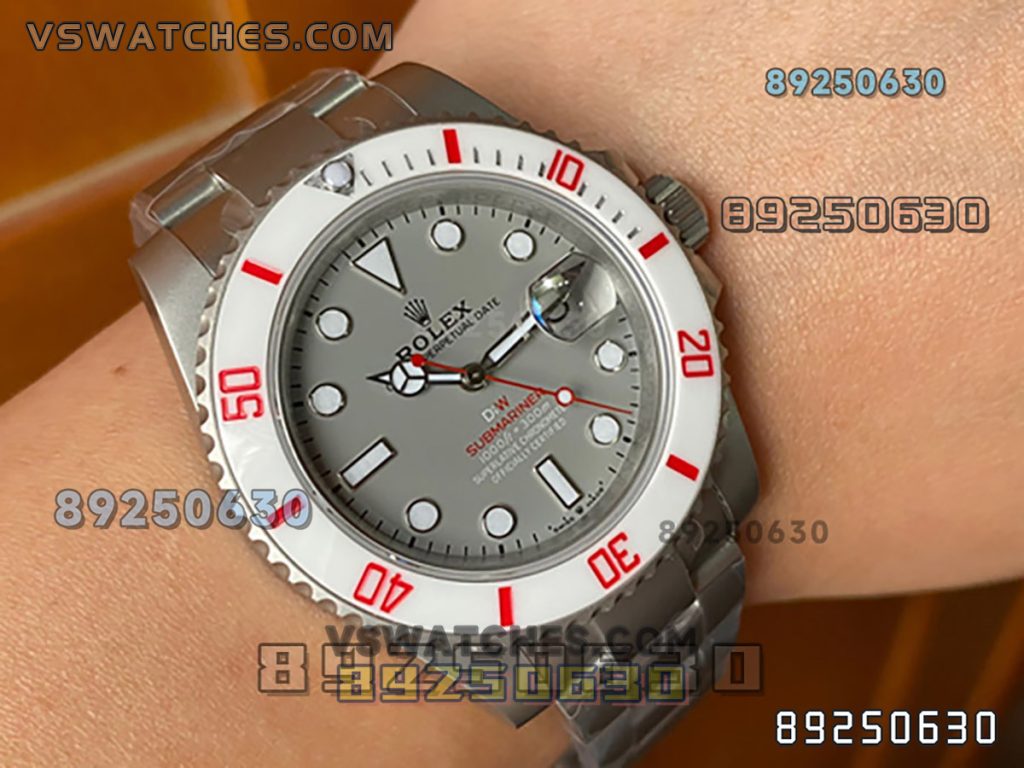 VS厂劳力士DIW款白陶圈灰盘水鬼复刻腕表-VS手表