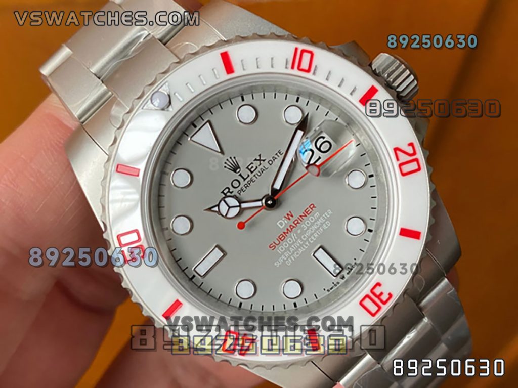 VS厂劳力士DIW款白陶圈灰盘水鬼复刻腕表-VS手表