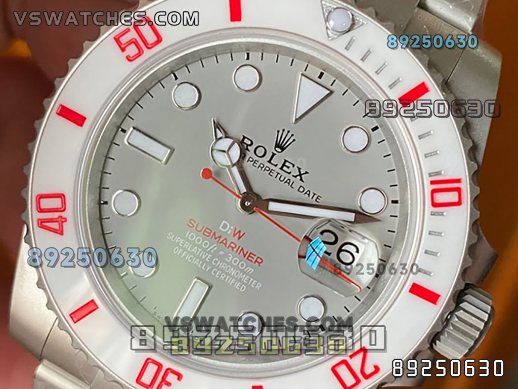 VS厂劳力士DIW款白陶圈灰盘水鬼复刻腕表-VS手表