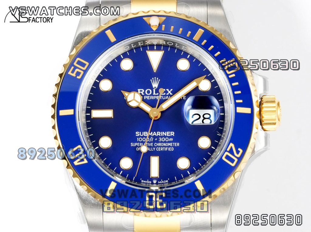 VS厂劳力士间金蓝水鬼3235款复刻腕表-VS手表