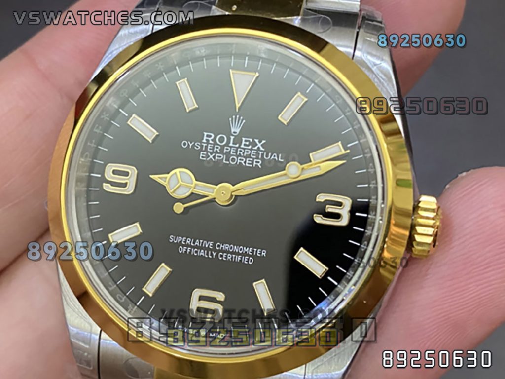 VS厂劳力士探险家36毫米间金黑款复刻腕表-VS手表