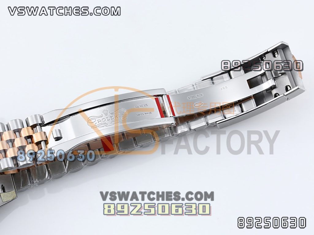 VS厂劳力士41日志型间玫瑰金灰格纹复刻腕表-VS手表