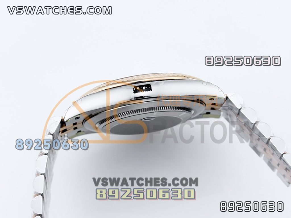 VS厂劳力士41日志型间玫瑰金灰格纹复刻腕表-VS手表