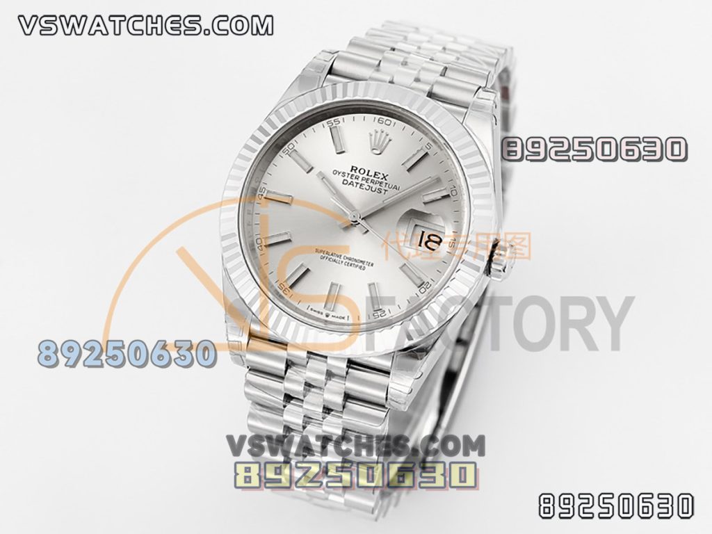 VS厂劳力士36日志型蓝格纹复刻腕表-VS手表