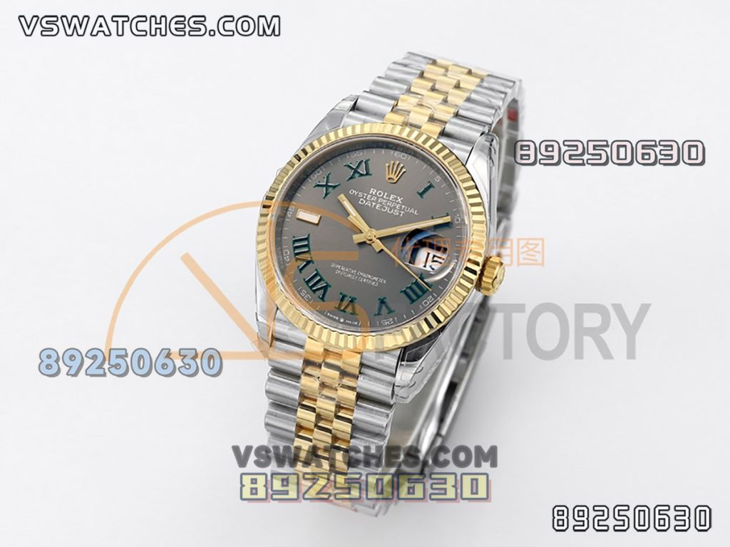 VS厂劳力士36日志型间金款金色粽叶盘复刻腕表-VS手表