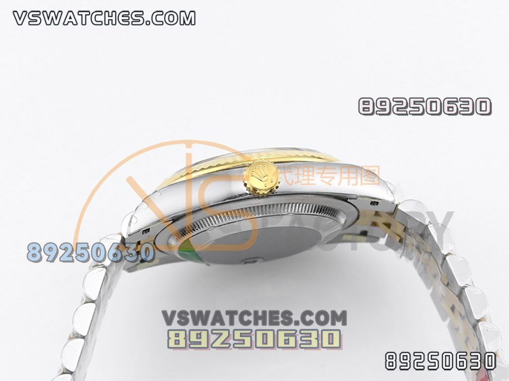 VS厂劳力士36日志型间金款金色粽叶盘复刻腕表-VS手表