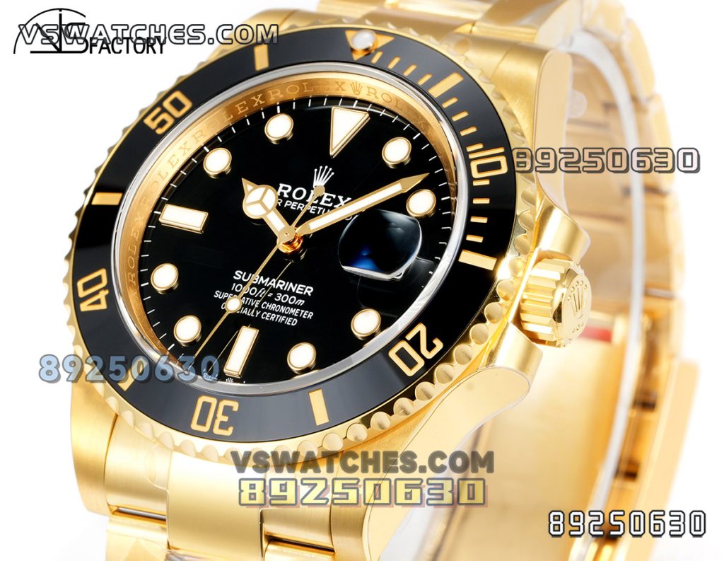 VS厂劳力士金款黑水鬼3235款复刻腕表-VS手表