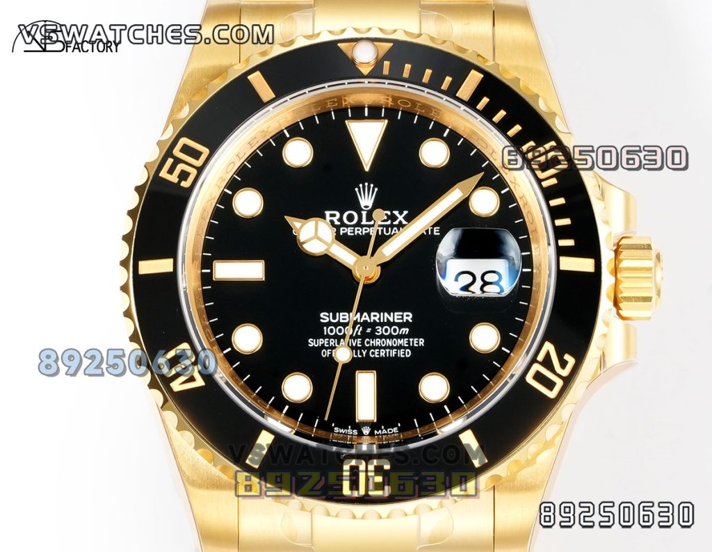 VS厂劳力士金款黑水鬼3235款复刻腕表-VS手表